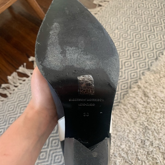 Sigerson Morrison Kaethe Black & White Knee High Boots 36 (EU) 6 (US) - Picture 4 of 5